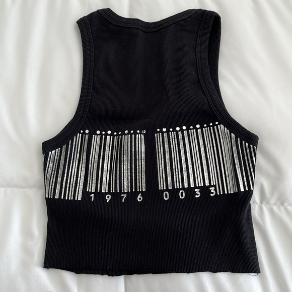 BEBE Sport Black crop tank top - Picture 4 of 4